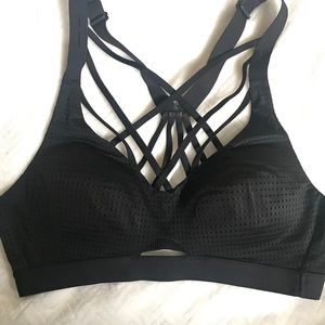 Super Comfy Black mesh Sports Bra- VSX